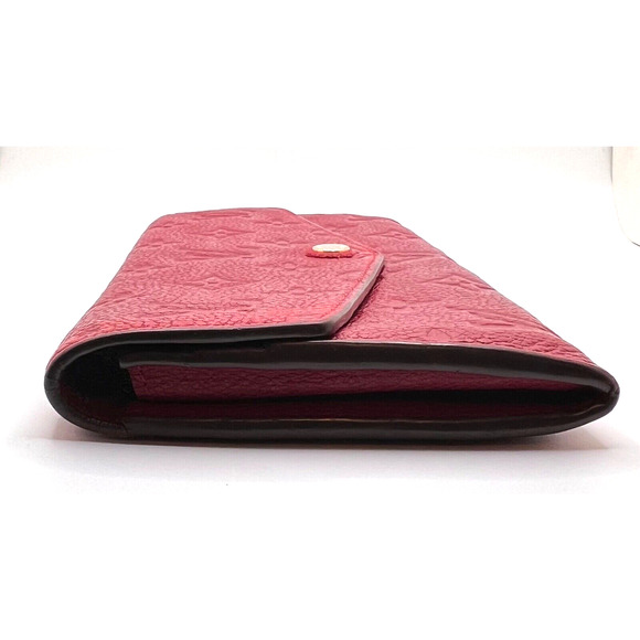 Red Louis Vuitton LV Monogram Empreinte Portefeiulle Curieuse Long Wallet - Picture 4 of 10